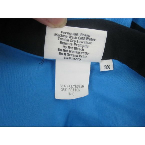 Cruisin USA Men bowling shirt blue black retro vintage 90s pit to pit 31 sz 3X - Picture 11 of 11